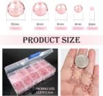 Pink Faceted Glass Rondelle Beads for Jewelry Making (2-10MM) - Image 3