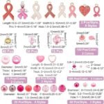 Breast Cancer Awareness Jewelry Making Kit: Pink Ribbon Charms, Beads (1761PCS) - Image 3