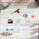 1500PCS Red Crystal Glass Beads Kit Bicone Rondelle Cube Teardrop Jewelry Making Supplies - Image 5