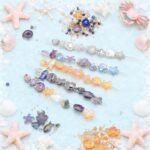 Ocean Glass Beads Jewelry Making Kit: Fish, Starfish, Turtle Shell Charms, Bicone Spacers - Image 3