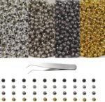 4000PCS 4MM Assorted Metal Spacer Beads for Jewelry Making DIY