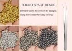 4000PCS 4MM Assorted Metal Spacer Beads for Jewelry Making DIY - Image 2