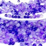 Purple Crackle Glass Beads: 6MM 8MM Round Crystal Spacer for Jewelry Making - Image 2