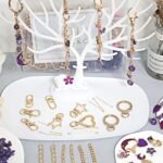 Lip Gloss Keychain Making Kit: Amethyst Crystal Beads, Charms, DIY Jewelry Supplies - Image 5