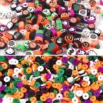 1480PCS Halloween Polymer Clay Beads Charms Bracelet Necklace Earring DIY Jewelry Making Kit - Image 4