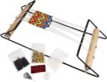 Wide Metal Bead Loom Kit with Glass Beads for Bracelet Making (14.5 inch) - Image 2