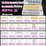 Jewelry Making Supplies Kit with Tools, Chains, Findings, Magnifier, Carry Bag - Image 3