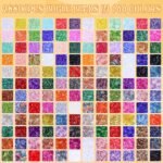 Glass Bugle Beads Kit: 144 Colors for Jewelry Making, Embroidery, Crafts - Image 4
