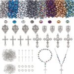 1064PCS Cross Beads Jewelry Making Kit Rosary Necklace Bracelet DIY Communion Easter Craft Supplies - Image 2