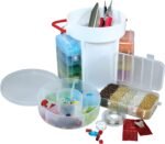 Portable Bead Caddy Kit: 1000g Seed Beads, Jewelry Making Organizer, Craft Supplies