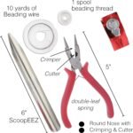 Portable Bead Caddy Kit: 1000g Seed Beads, Jewelry Making Organizer, Craft Supplies - Image 2