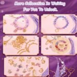 12 Color Glass Beads Kit with Purple Storage Case for Bracelet Making - Image 3