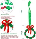 48 Sets Christmas Beaded Ornament DIY Kit Holiday Tree Hanging Decorations Craft Supplies - Image 3