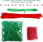 48 Sets Christmas Beaded Ornament DIY Kit Holiday Tree Hanging Decorations Craft Supplies - Image 4