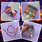 Halloween Heishi Beads Bracelet Making Kit | Polymer Clay Charms, Friendship Jewelry DIY - Image 4