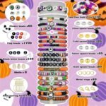 Halloween Heishi Beads Bracelet Making Kit | Polymer Clay Charms, Friendship Jewelry DIY - Image 2