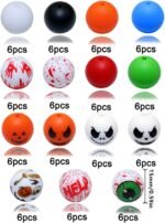 90PCS 15MM Halloween Silicone Focal Beads | Beadable Pen Keychain Making Supplies DIY Jewelry Crafts - Image 3