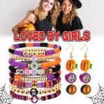 Halloween Clay Beads Charms Kit | Heishi Polymer, Glow, Letter Beads for DIY Jewelry Making - Image 4