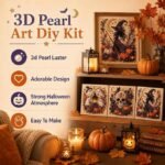 Halloween Ghost Pearl Art DIY Kit | 3D Diamond Painting Spooky Wall Decor (Beginner) - Image 4