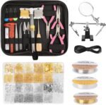 Complete Jewelry Making Kit for Adults | Tools Wires Findings Chains with Pliers & Storage Bag - Image 8