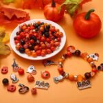 Halloween Jewelry Making Kit | Polymer Clay Pumpkin, Skull, Letter Beads, Charms