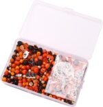 Halloween Jewelry Making Kit | Polymer Clay Pumpkin, Skull, Letter Beads, Charms - Image 4