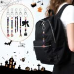 Halloween Bead Keychain Making Kit | Cross, Skull, Pony Clay Beads, DIY Craft Supplies - Image 5
