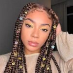 138PCS Gold Butterfly Braid Hair Jewelry | Colorful Beads Charms Pendants for Braids Coils Locs - Image 4