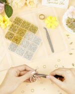2400PCS Jewelry Making Kit | Gold Silver Jump Rings, Clasps, Pliers Tools - Image 5
