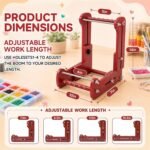 Adjustable Beading Loom Kit: Bracelet Jewelry Making Starter Set with Beads, Tools - Image 3