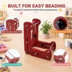 Adjustable Beading Loom Kit: Bracelet Jewelry Making Starter Set with Beads, Tools - Image 4