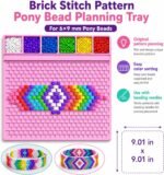 2 Pack Pony Bead Tray Set with Needles for Kandi Bracelets, Jewelry Making Organizer - Image 3