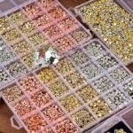 6MM Metallic Spacer Beads: Gold, Silver, Rose Round Loose Beads for Jewelry Making