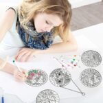 8PCS Flower Diamond Art Kit DIY Diamond Painting Tabletop Home Decor Craft for Adults