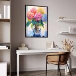 Floral Diamond Painting Kit 12x16 Inch Full Drill Crystal Art (DIY Craft) - Image 5