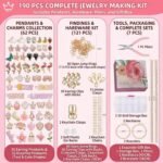 190PCS Lip Gloss Charm Kit: DIY Keychain, Bag Charm, Jewelry Craft Supplies - Image 3