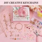190PCS Lip Gloss Charm Kit: DIY Keychain, Bag Charm, Jewelry Craft Supplies