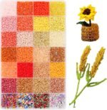 3MM Glass Seed Beads Kit | 28 Yellow Scheme Colors for Jewelry Making - Image 2