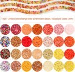 3MM Glass Seed Beads Kit | 28 Yellow Scheme Colors for Jewelry Making - Image 3