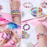Pony Beads Bracelet Kit: UV Color Changing, Glow, Alphabet Beads for Kandi Jewelry DIY - Image 3
