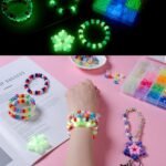 Pony Beads Bracelet Kit: UV Color Changing, Glow, Alphabet Beads for Kandi Jewelry DIY - Image 5