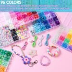 Pony Beads Bracelet Kit: UV Color Changing, Glow, Alphabet Beads for Kandi Jewelry DIY - Image 4