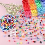 2600PCS Rainbow Pony Beads Kit with Elastic String for DIY Bracelets, Necklaces Crafts - Image 4