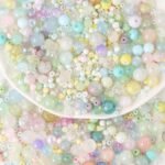 300G Assorted Cracked Glass Beads: Spacer, Seed, Mixed Sizes for DIY Jewelry Making - Image 4