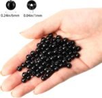 300PCS 6MM Black Glass Beads: Onyx Obsidian Style Round Gemstone for Jewelry Making - Image 3
