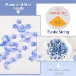 Blue Star Moon Beads Kit: Glass Seed, Acrylic Pearl Spacer Jewelry Making Supplies - Image 5