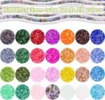 Glass Bugle Beads Kit: 28 Colors, 3MM Tube Seed Beads for Jewelry Making Crafts - Image 3