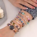 200PCS 8MM Iridescent Glass Star Beads for Jewelry Making, DIY Crafts - Image 4