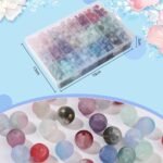 600PCS 10MM Frosted Glass Beads: 24 Colors Matte Crackle Round DIY Bracelet Jewelry - Image 5