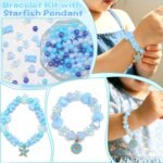 Blue Ocean Beads Bracelet Making Kit Starfish Bow Flower Charms DIY Jewelry Necklace Phone Charms - Image 5